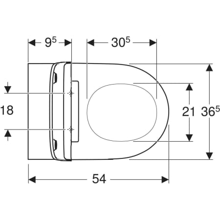 Geberit Wand-Tiefspül-WC Set TurboFlush mit WC-Sitz „One“ geschlossene Form 540 mm in weiß matt, mit KeraTect®, ohne Spülrand Geberit Wand-Tiefspül-WC Set TurboFlush mit WC-Sitz „One“ geschlossene Form 540 mm in weiß matt, mit KeraTect®, ohne Spülrand
