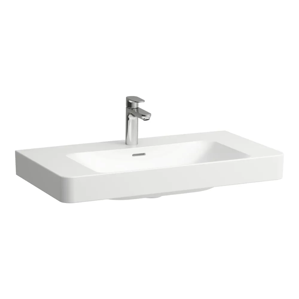 Pro X Waschtisch 81086.7 1HL mÜL 850x465, weiß