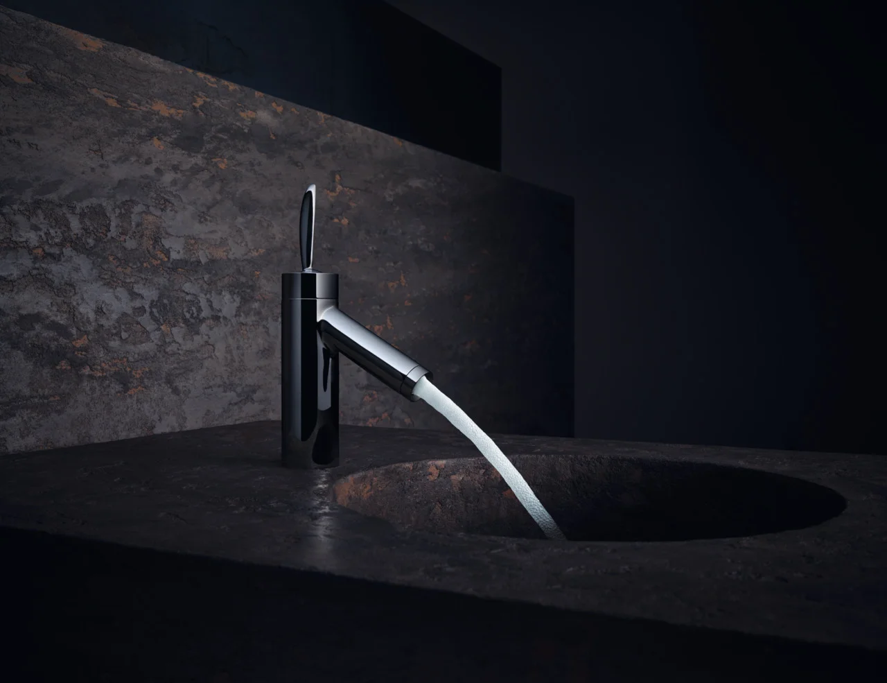 Hansgrohe AXOR Starck Classic Einhebel-Waschtischmischer 70, Chrom, Ausladung 106 mm, Auslaufhöhe 74 mm