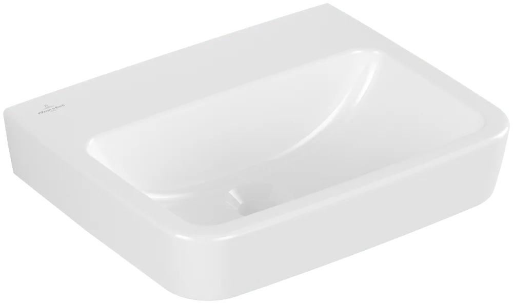 Villeroy & Boch Handwaschbecken O.novo, Eckig, Weiß Alpin, 450x370x160 mm, Wandmontage Villeroy & Boch Handwaschbecken O.novo, Eckig, Weiß Alpin, 450x370x160 mm, Wandmontage