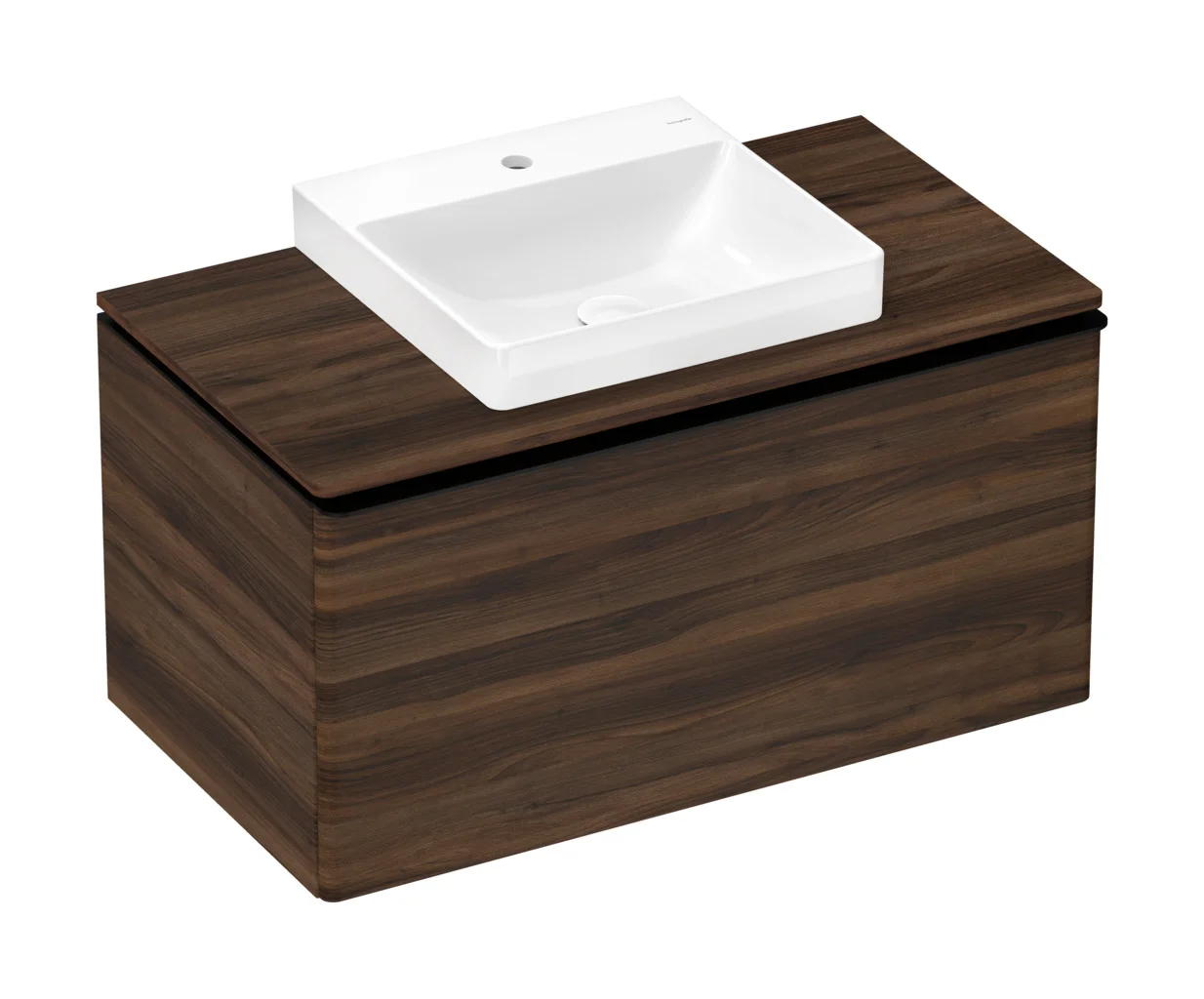 Hansgrohe Xelu Q Aufsatz-Handwaschbecken geschliffen, weiß, 500x480 mm, 100 mm Innenhöhe, SmartClean, glänzend