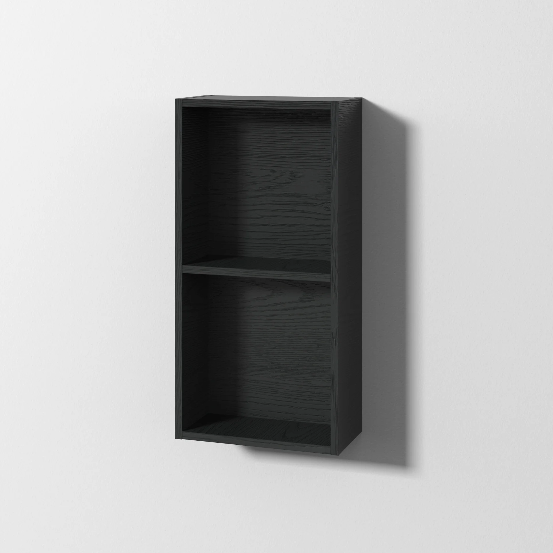 Sanipa Cubes Regalmodul offen Black-Oak, 700x350x180 mm, drehbar, horizontal/vertikal montierbar, kombinierbar mit allen Sanipa-Badmöbeln