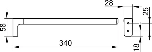 Collection Moll Handtuchhalter 340 mm verchromt Handtuchhalter Colelction Moll 12722, 1-armig, 340 mm, feststehend, verchromt Collection Moll Handtuchhalter 340 mm verchromt Handtuchhalter Colelction Moll 12722, 1-armig, 340 mm, feststehend, verchromt