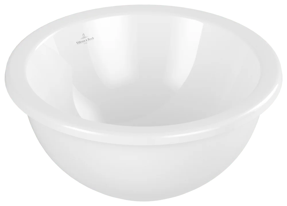 Villeroy & Boch Loop & Friends Unterbauwaschbecken 4A5200, 380x380mm, Rund, TitanCeram, Weiß Alpin