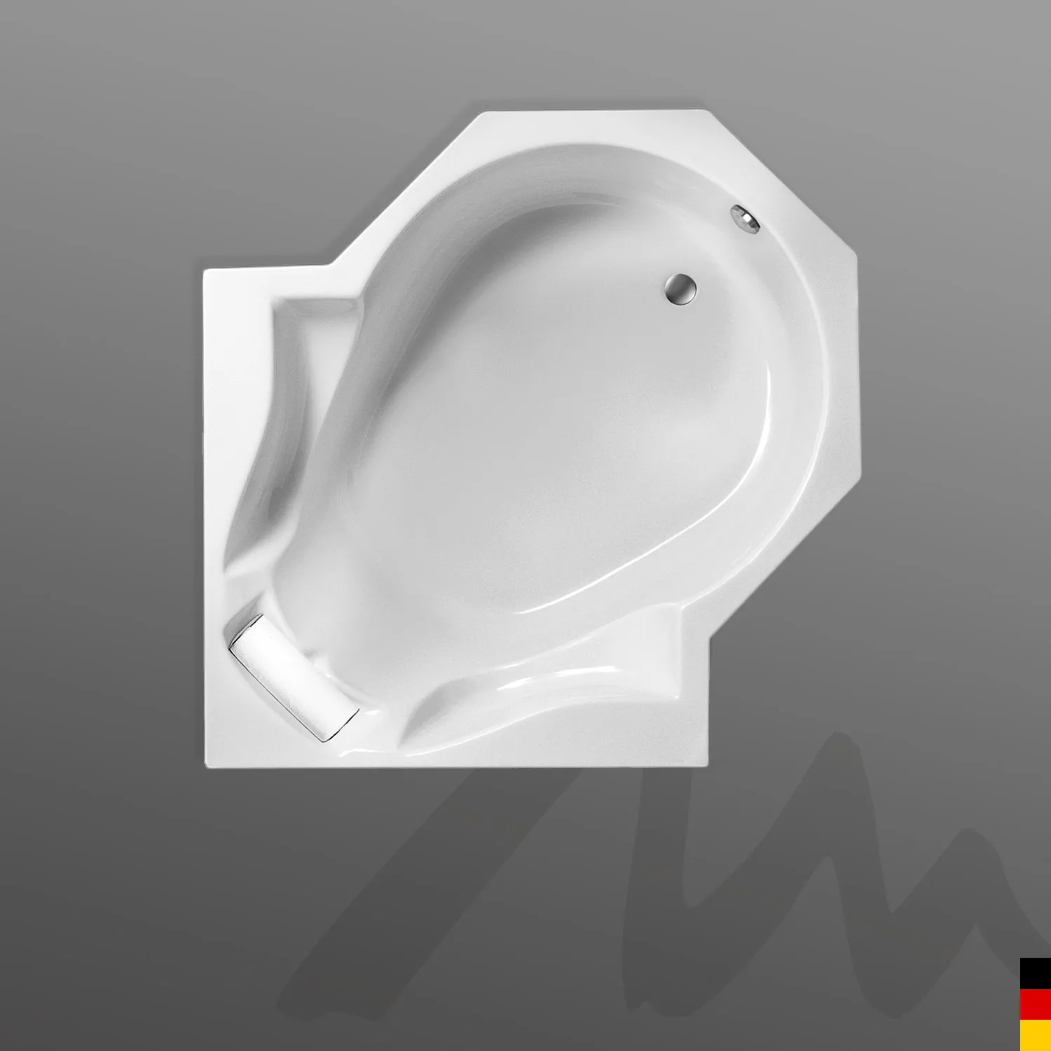Mauersberger venosa Acryl-Badewanne Großraumform 185⁄159