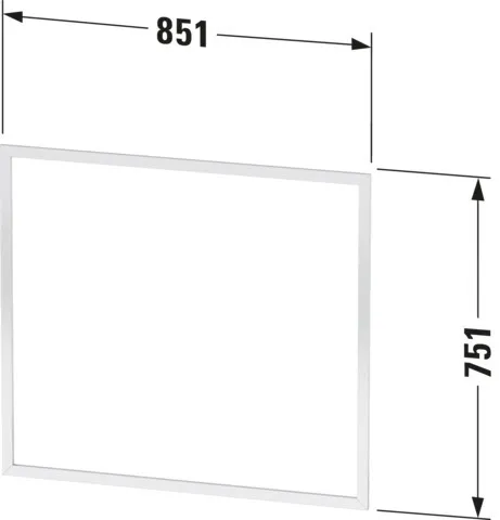Duravit Einbaurahmen „L-Cube“ in Graphit Matt Duravit Einbaurahmen „L-Cube“ in Graphit Matt