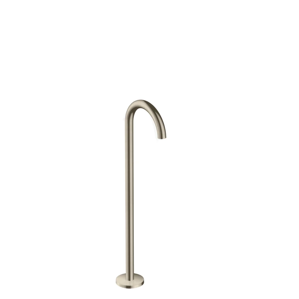 Hansgrohe AXOR Uno Wanneneinlauf gebogen bodenstehend Brushed Nickel Ausladung 226 mm freistehende Montage maximale Durchflussmenge 18 l/min Normalstrahl Hansgrohe AXOR Uno Wanneneinlauf gebogen bodenstehend Brushed Nickel Ausladung 226 mm freistehende Montage maximale Durchflussmenge 18 l/min Normalstrahl