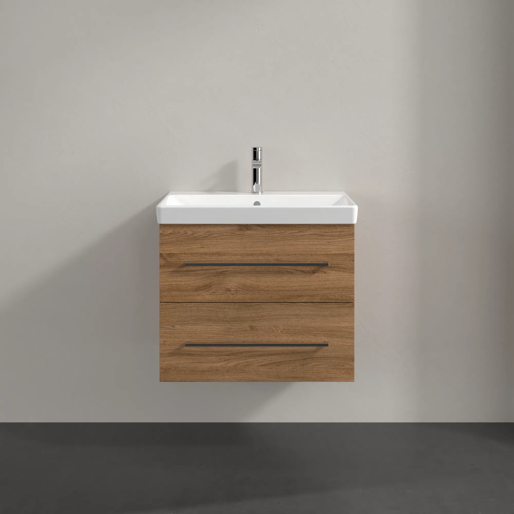 Villeroy & Boch Waschtischunterschrank „Avento“ für Schrankwaschtisch 630 × 514 × 452 mm Kansas Oak, Soft Closing
