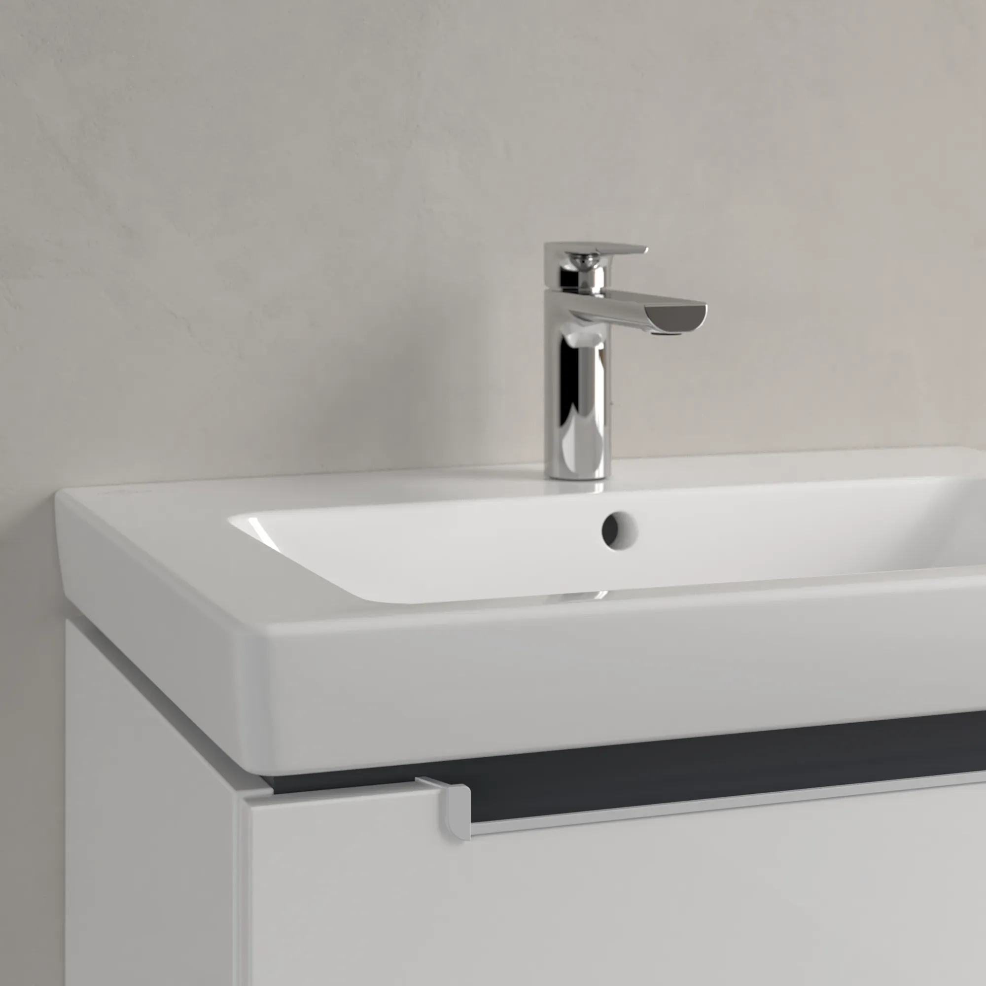 Villeroy & Boch Wandwaschtisch für Montage mit Möbel „Subway 2.0“ 650 × 470 × 150 mm, mit Hahnlochbohrung, Hahnlochposition mittig, mit Hahnlochbank in Weiß Alpin Villeroy & Boch Wandwaschtisch für Montage mit Möbel „Subway 2.0“ 650 × 470 × 150 mm, mit Hahnlochbohrung, Hahnlochposition mittig, mit Hahnlochbank in Weiß Alpin