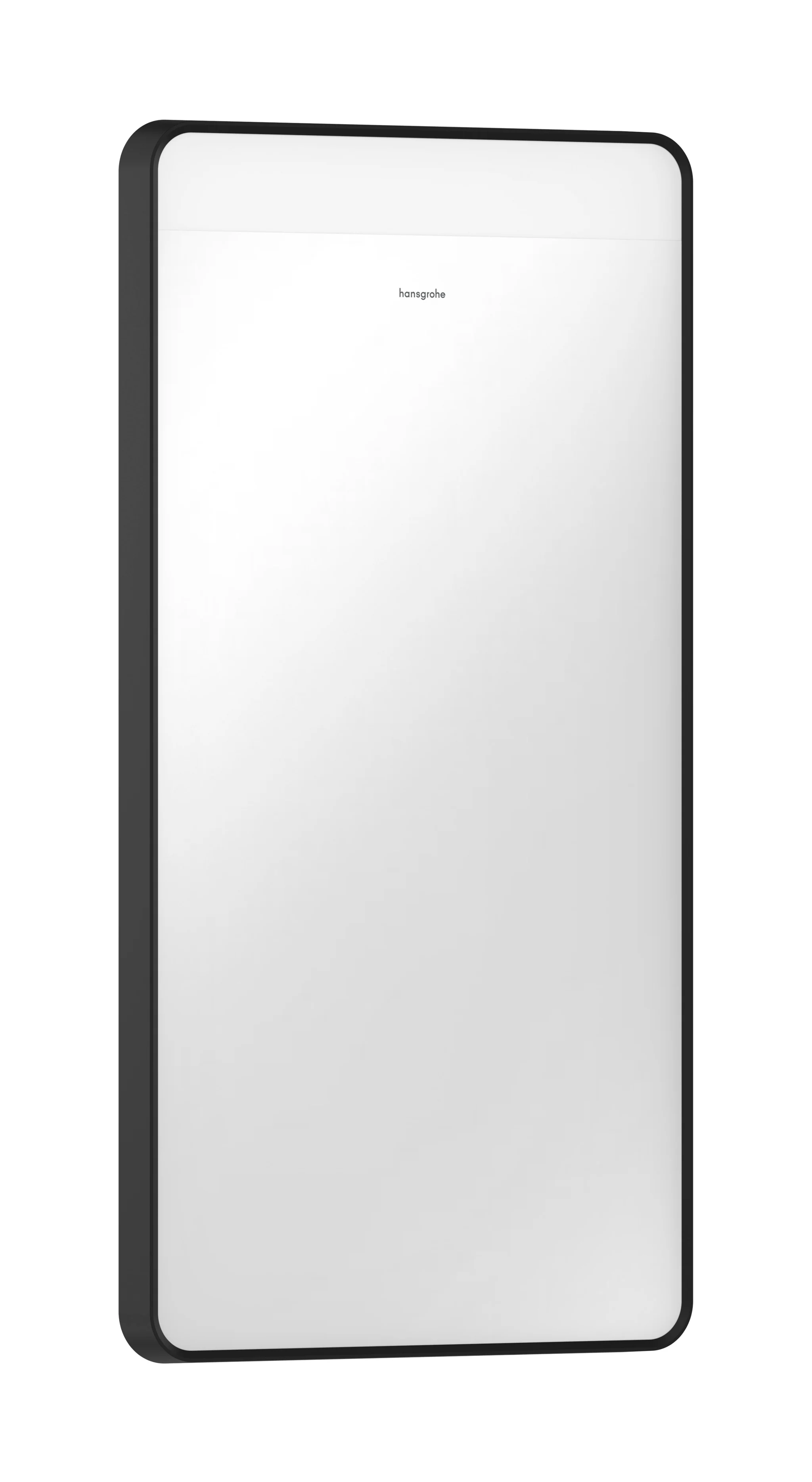Hansgrohe Xarita Lite Q Spiegel, Mattschwarz, 360 x 700 x 30 mm, LED-Beleuchtung mit Infrarotsensor, stufenlos dimmbar