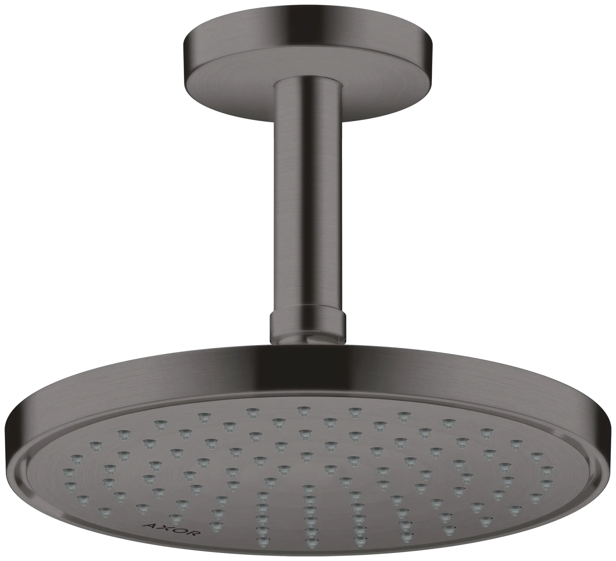 Hansgrohe AXOR ShowerSolutions Kopfbrause 220 1jet EcoSmart+ Brushed Black Chrome, 220 mm, verstellbarer Winkel, abnehmbar zur Reinigung Hansgrohe AXOR ShowerSolutions Kopfbrause 220 1jet EcoSmart+ Brushed Black Chrome, 220 mm, verstellbarer Winkel, abnehmbar zur Reinigung