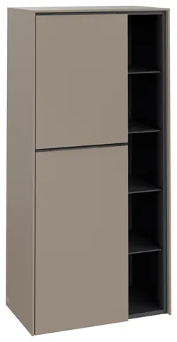 Villeroy & Boch Mittelschrank „Subway 3.0“ 57,4 × 120 × 36,2 × 36,2 cm 2 Türen, Anschlag (Scharnier) links, 2 Türen, Anschlag links