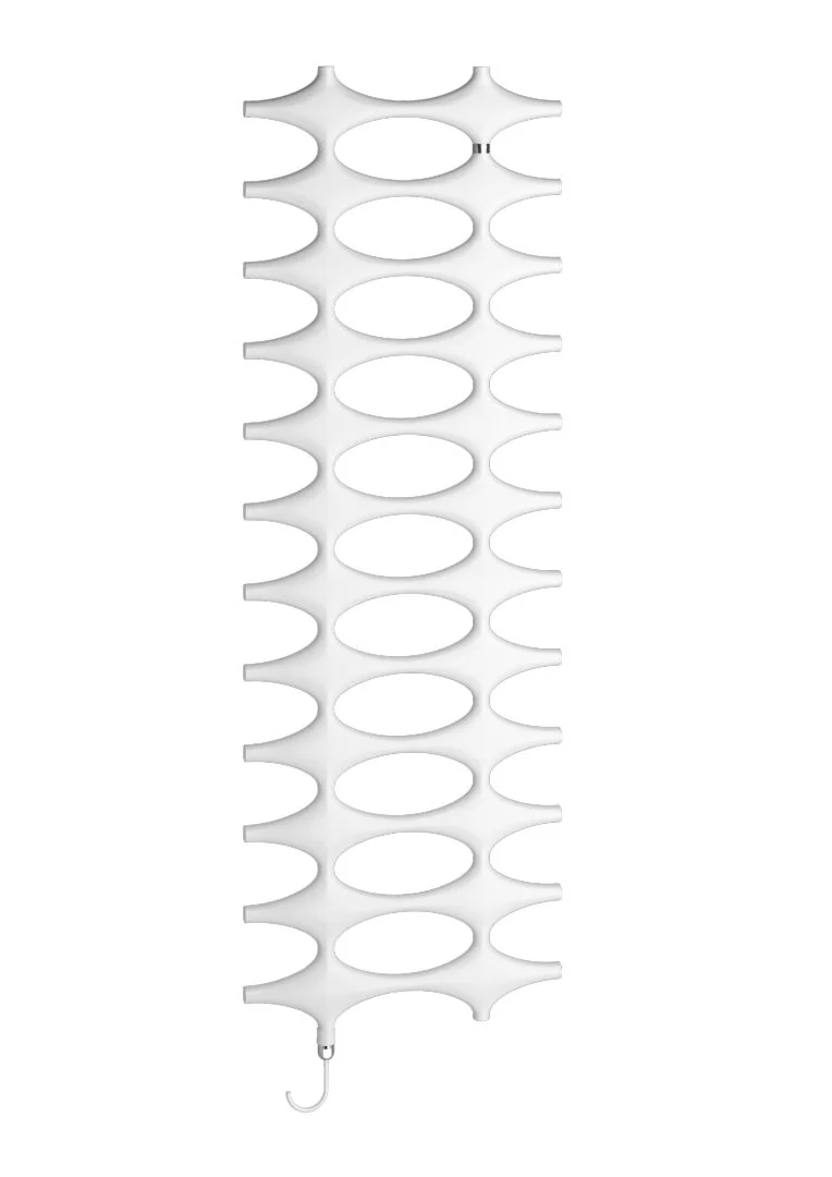 Kermi Ideos-E Bad- und Wohnheizkörper, 1151x508x37 mm, weiß RAL 9016 matt, links, 400 Watt, EU-Stecker