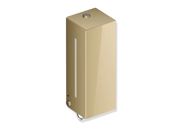 Seifenspender, Edelstahl, PVD, mit Innenbehälter zur freien Befüllung, Füllmenge 600 ml, Breite 102 mm, Höhe 270 mm, Tiefe 98 mm, in Farbe CK (Messing glänzend) Seifenspender, Edelstahl, PVD, mit Innenbehälter zur freien Befüllung, Füllmenge 600 ml, Breite 102 mm, Höhe 270 mm, Tiefe 98 mm, in Farbe CK (Messing glänzend)