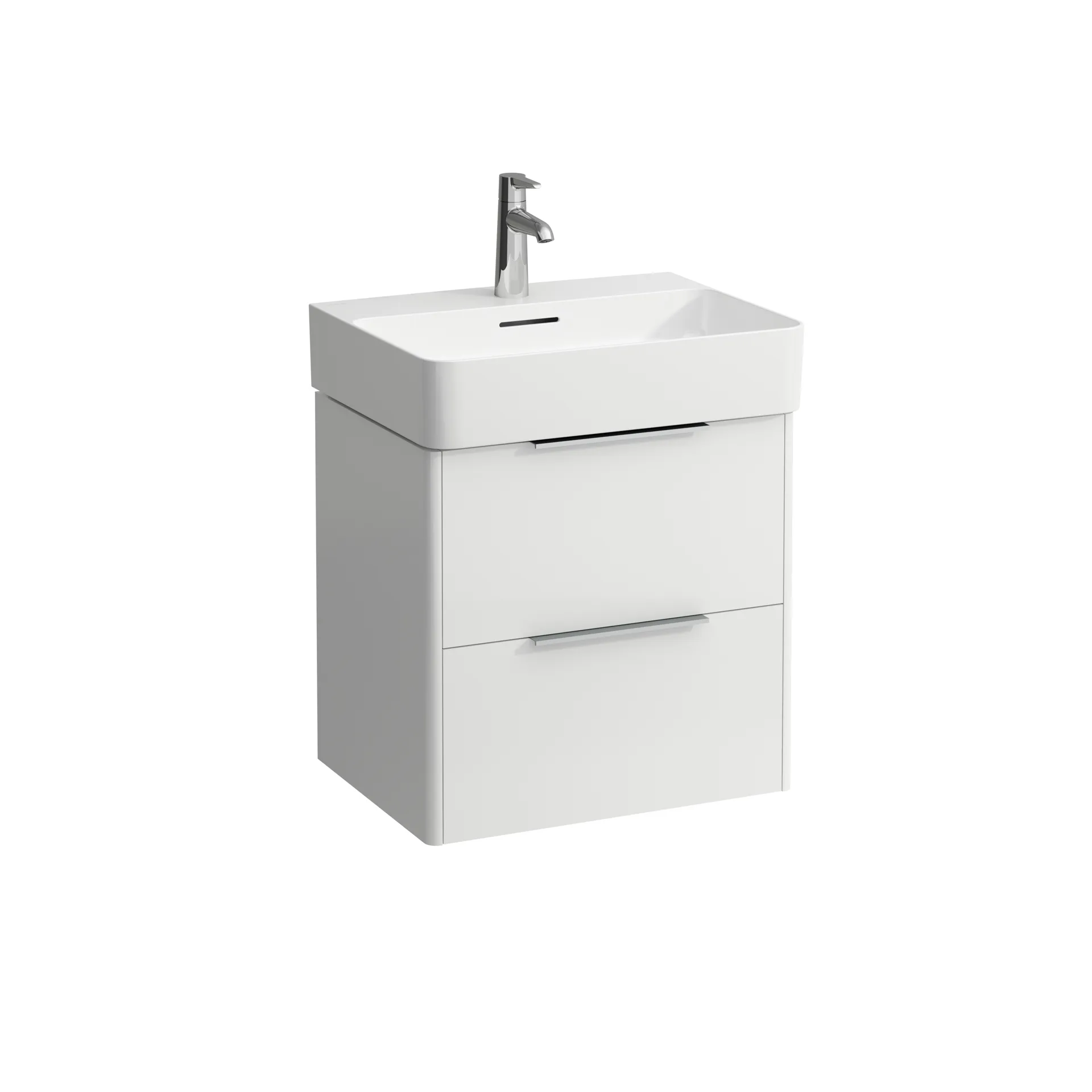 Waschtischunterbau BASE für VAL 391x533x515 2 Schubladen mit Griff aluminium eloxiert für Waschtisch H810282 weiß matt Waschtischunterbau BASE für VAL 391x533x515 2 Schubladen mit Griff aluminium eloxiert für Waschtisch H810282 weiß matt