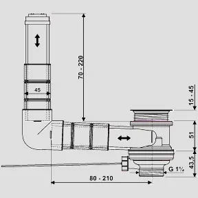SANIT WT-Ablauf Ineo Flux SANIT WT-Ablauf Ineo Flux