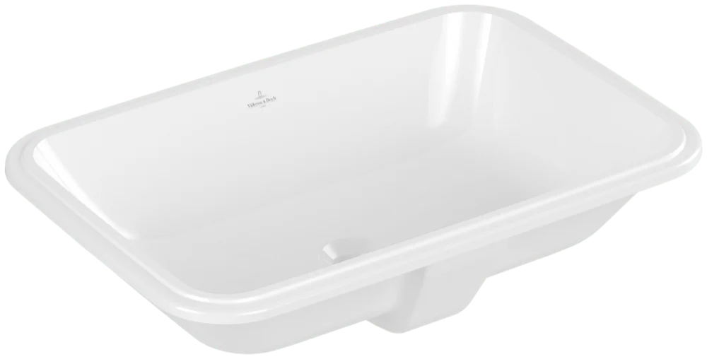 Villeroy & Boch Architectura Unterbauwaschbecken 5A7760, 570x370mm, Rechteck, ohne Hahnlochbank, mit Überlauf, Weiß Alpin CeramicPlus Villeroy & Boch Architectura Unterbauwaschbecken 5A7760, 570x370mm, Rechteck, ohne Hahnlochbank, mit Überlauf, Weiß Alpin CeramicPlus