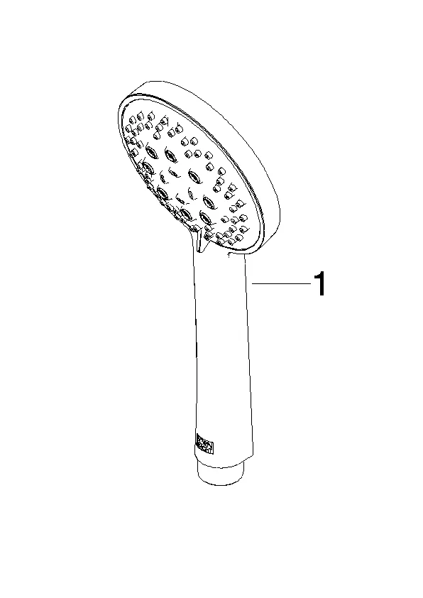 Dornbracht Handbrause SERIENNEUTRAL Schwarz matt