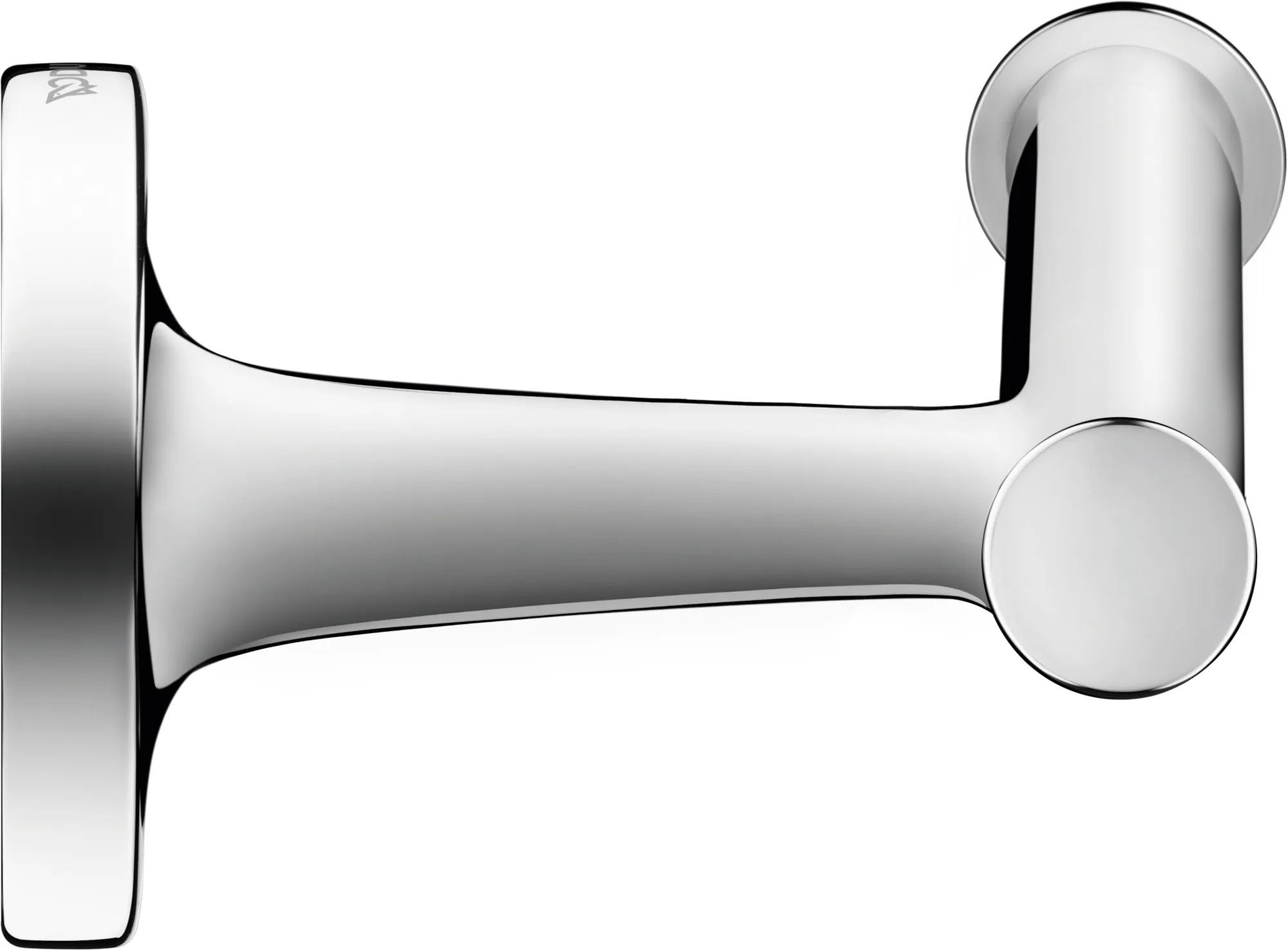 Duravit Toilettenpapierhalter „Starck T“ 15,2 × 7,6 × 5 cm in Befestigung sichtbar
