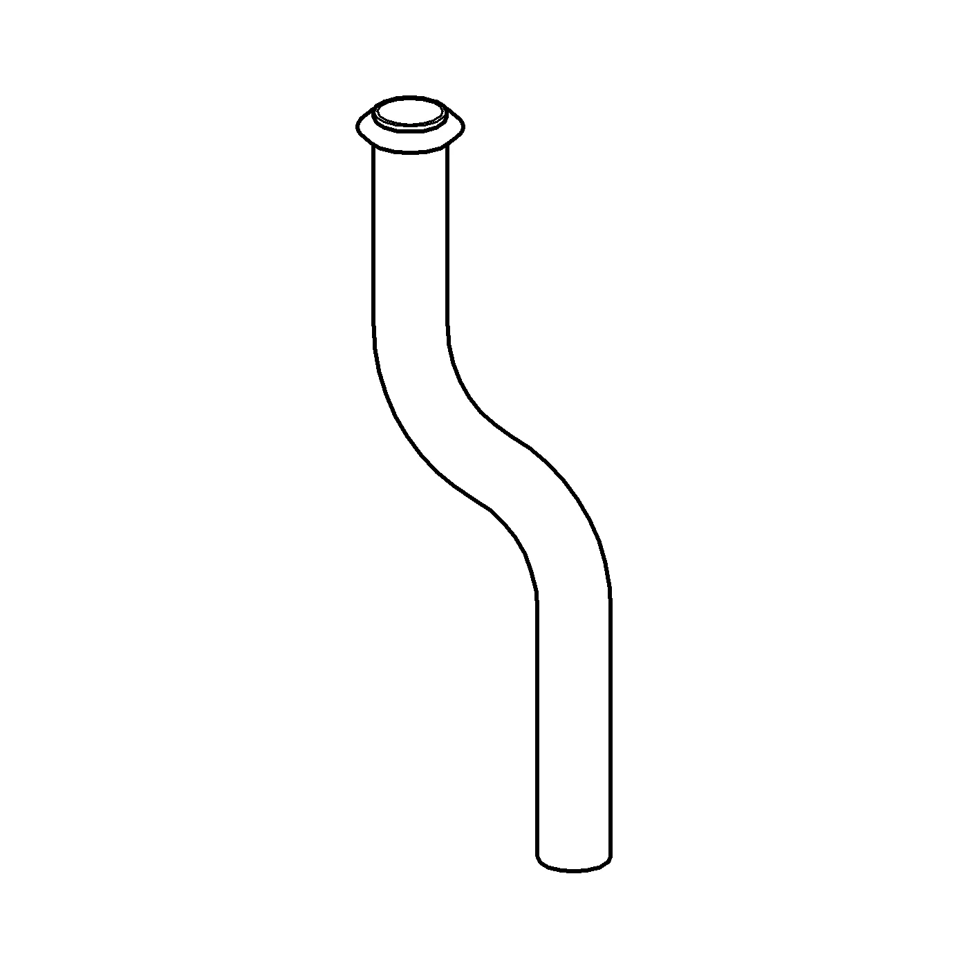 Grohe Urinalspülrohr 37039, 200 mm, Kröpfung 40 mm, chrom Grohe Urinalspülrohr 37039, 200 mm, Kröpfung 40 mm, chrom