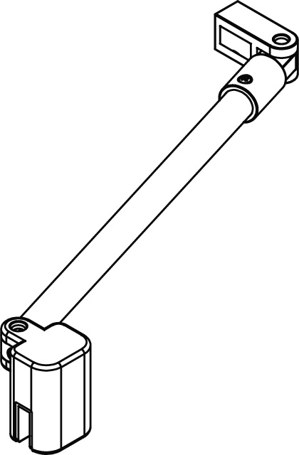 Kermi Duschdesign Stabilisierung „MENA“ 700 mm in Chrom