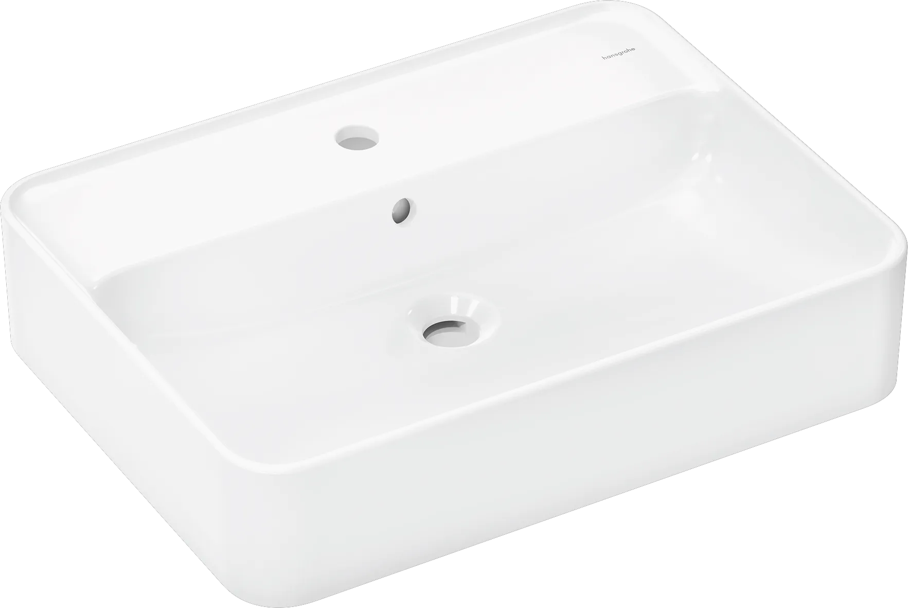 Hansgrohe Xuniva Q Aufsatzwaschtisch 600⁄450 Weiß Hansgrohe Xuniva Q Aufsatzwaschtisch 600⁄450 Weiß