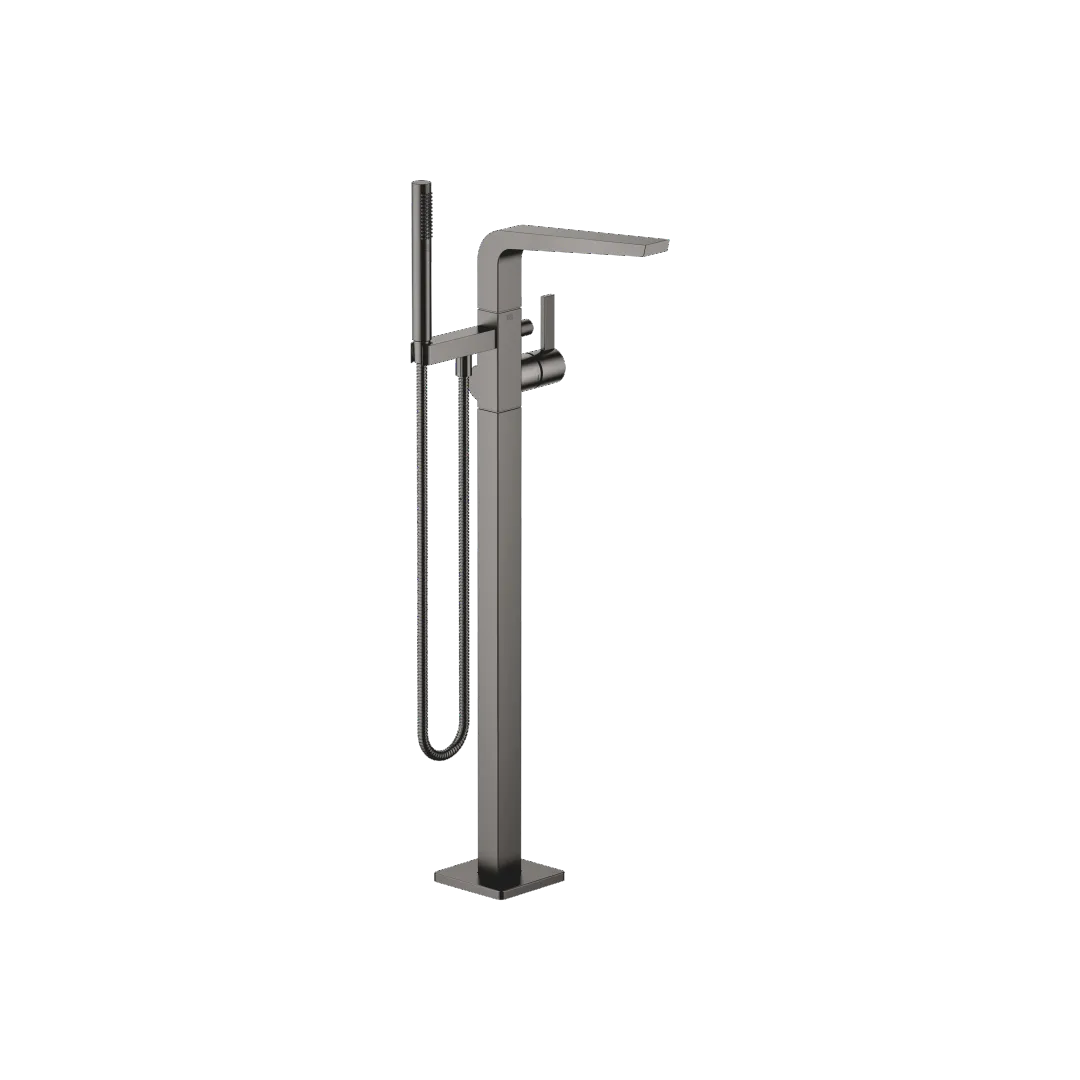 Dornbracht CL.1 Wannen-Einhandbatterie mit Standrohr, Ausladung 238 mm, Höhe 935–1005 mm, Schubrosette 131 x 131 mm, Dark Platinum gebürstet