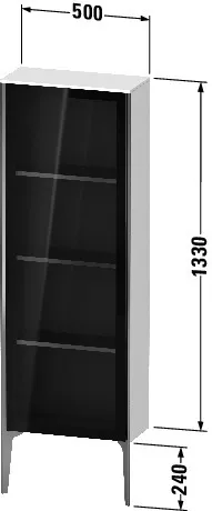 Duravit Halbhochschrank „XViu“ 50 × 133 × 24 cm