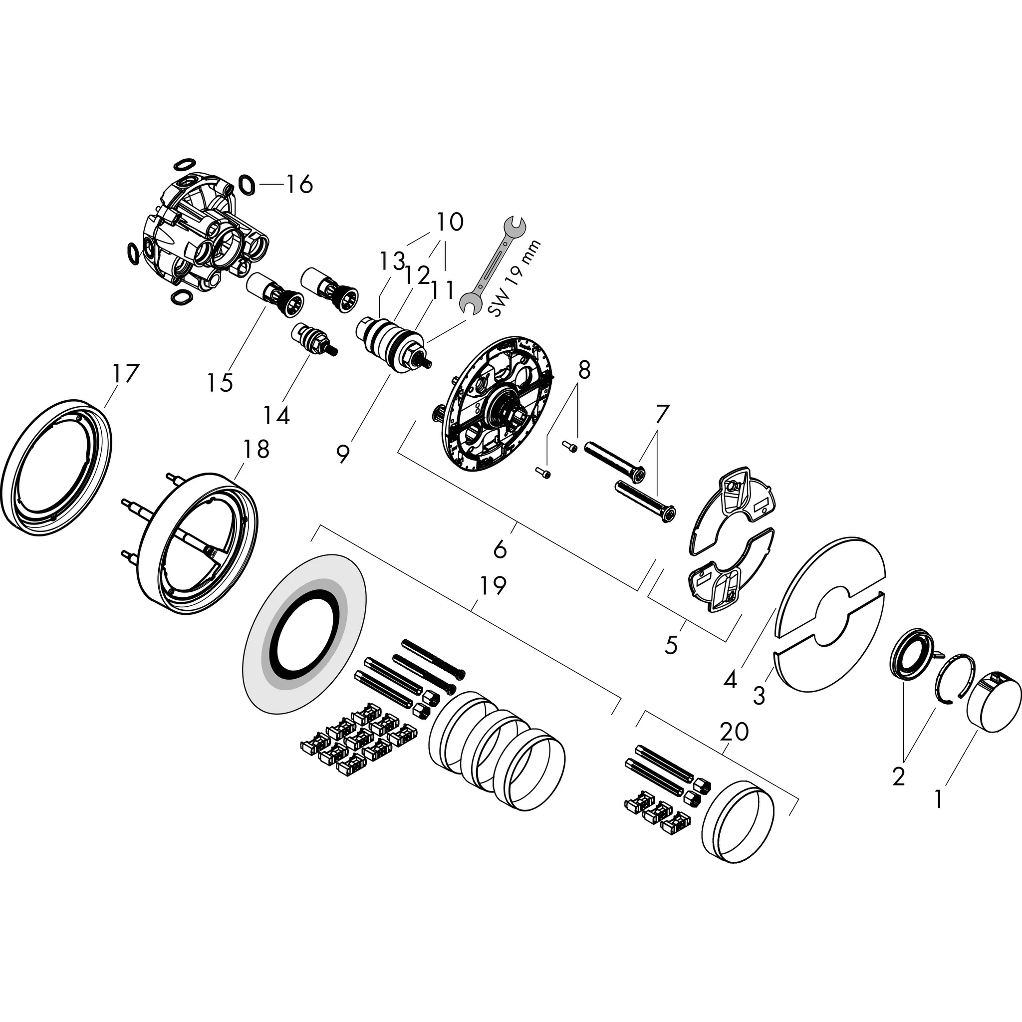 ShowerSelect Comfort S Thermostat Unterputz Chrom ShowerSelect Comfort S Thermostat Unterputz Chrom