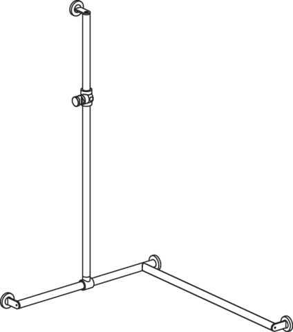 HEWI Haltegriff „System 900“ in Dunkelgrau Perlglimmer tiefmatt / Schwarz matt HEWI Haltegriff „System 900“ in Dunkelgrau Perlglimmer tiefmatt / Schwarz matt