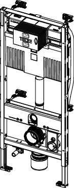 TECEprofil WC-Modul mit Uni-Spülkasten, für TOTO Neorest Washlet (WC) AC 2.0/EW 2.0, Bauhöhe 1120 mm