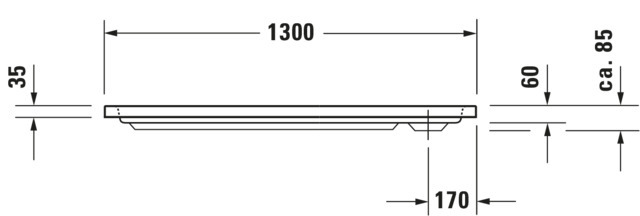 Duravit rechteck Duschwanne „D-Code“ 130 × 75 cm 