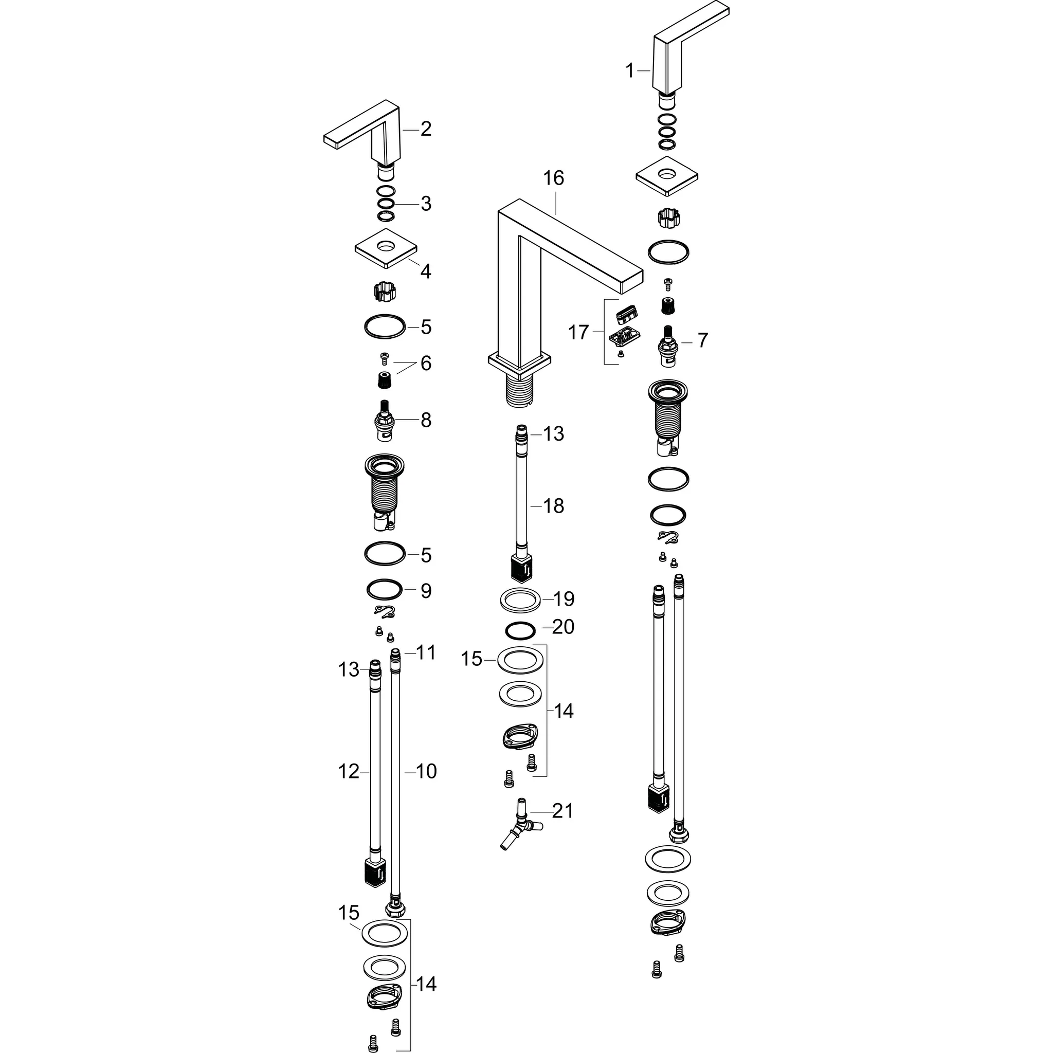 Hansgrohe Tecturis E 3-Loch Waschtischarmatur 150 EcoSmart+ mit Push-Open Ablaufgarnitur, Chrom Hansgrohe Tecturis E 3-Loch Waschtischarmatur 150 EcoSmart+ mit Push-Open Ablaufgarnitur, Chrom