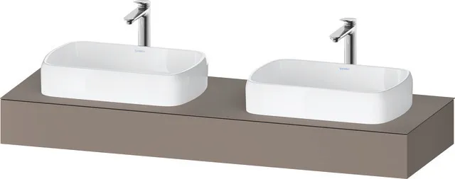 Duravit Konsole „Qatego“ in Basalt Matt