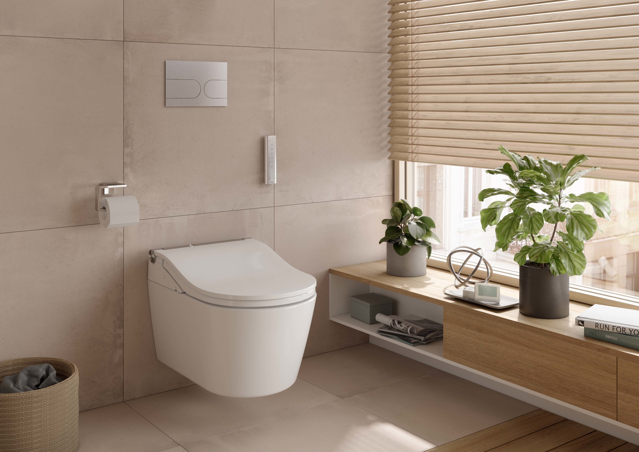 Toto Wand-Tiefspül-WC randlos „RP“ 380 × 335 × 580 mm in weiß Toto Wand-Tiefspül-WC randlos „RP“ 380 × 335 × 580 mm in weiß