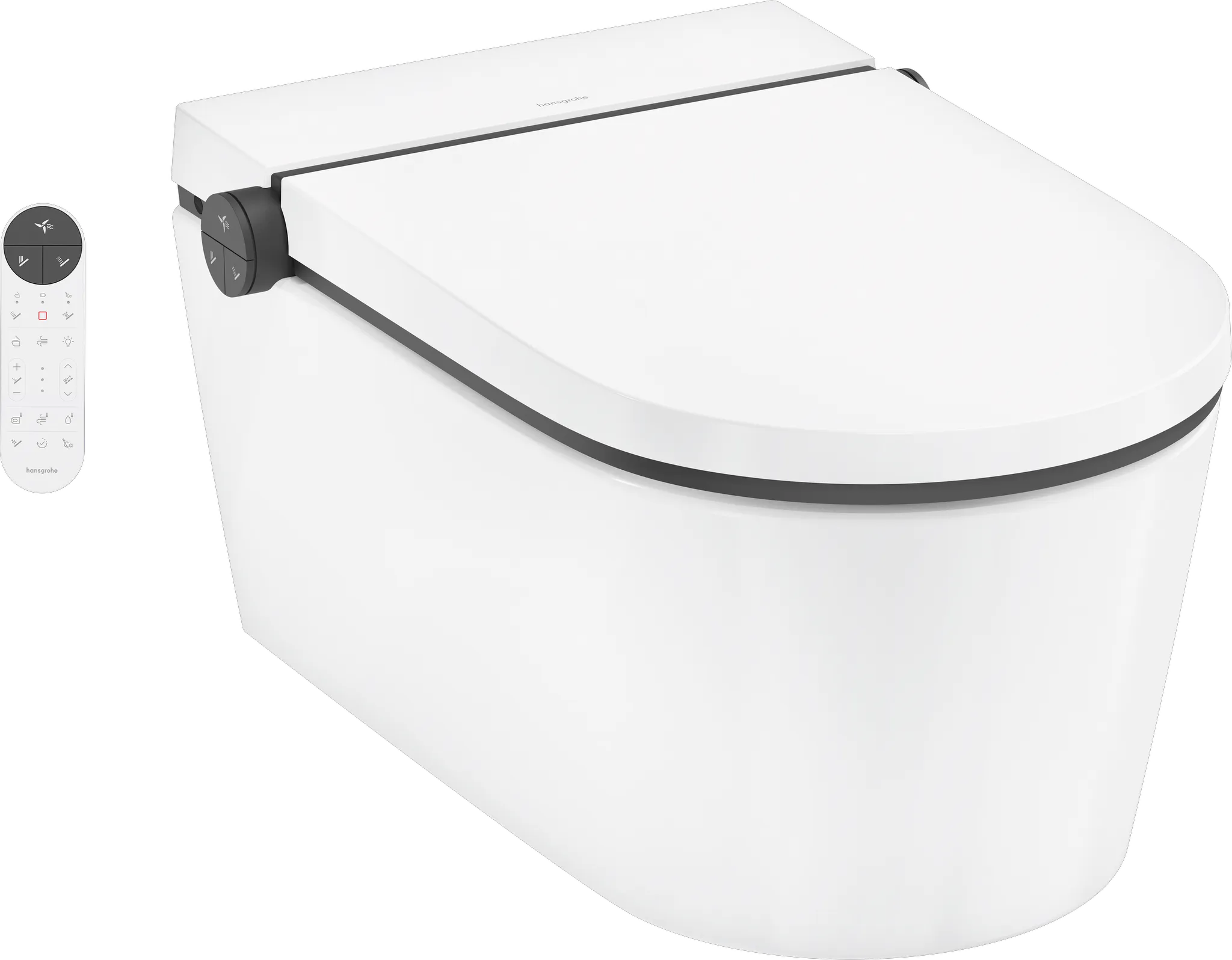 Hansgrohe LavaPura Element S Wand-Dusch-WC Komplett Set AquaHelix Flush, SmartClean, HygieneEffect, Weiß Hansgrohe LavaPura Element S Wand-Dusch-WC Komplett Set AquaHelix Flush, SmartClean, HygieneEffect, Weiß