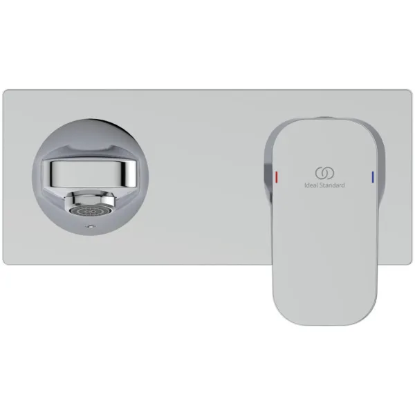 Wand-Waschtischarmatur Unterputz Tonic II, 5 l/min., Bausatz 2, Ros.193x83mm, Ausladung 225mm, Chrom Wand-Waschtischarmatur Unterputz Tonic II, 5 l/min., Bausatz 2, Ros.193x83mm, Ausladung 225mm, Chrom