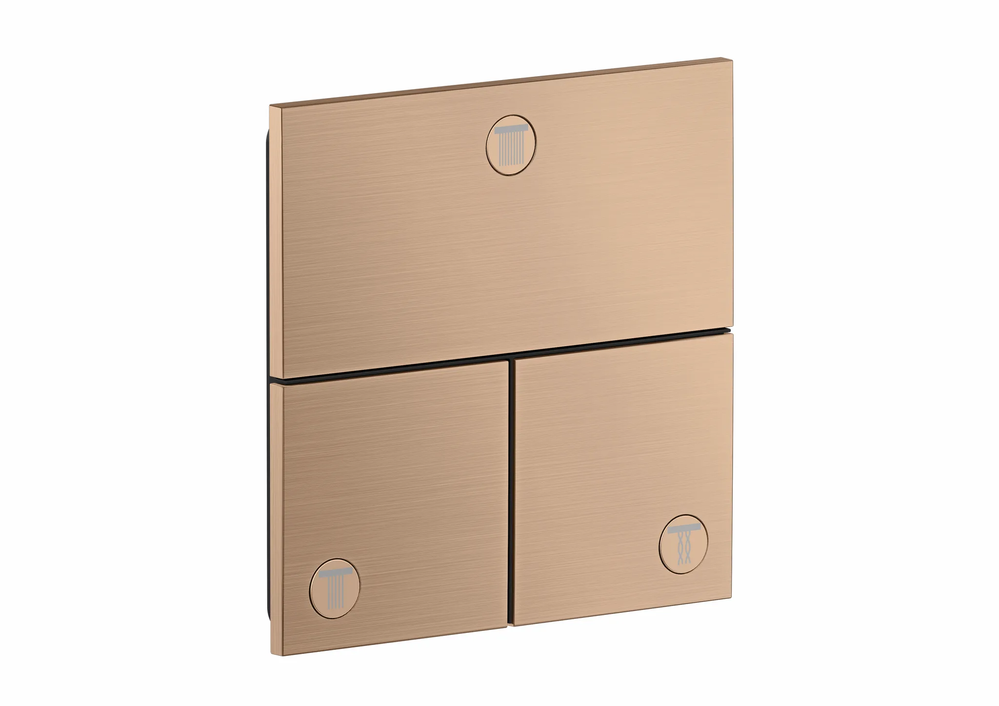 Hansgrohe AXOR ShowerSelect ID Ventil Unterputz eckig für 3 Verbraucher Brushed Red Gold