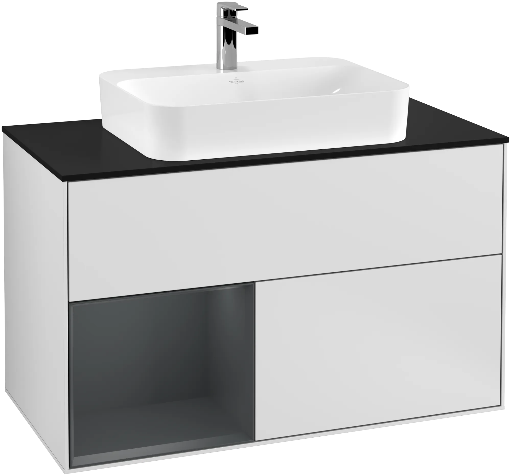 Villeroy & Boch Waschtischunterschrank „Finion“ für Schrankwaschtisch 1000 × 603 × 501 mm White Matt Lacquer, für Becken mittig Villeroy & Boch Waschtischunterschrank „Finion“ für Schrankwaschtisch 1000 × 603 × 501 mm White Matt Lacquer, für Becken mittig