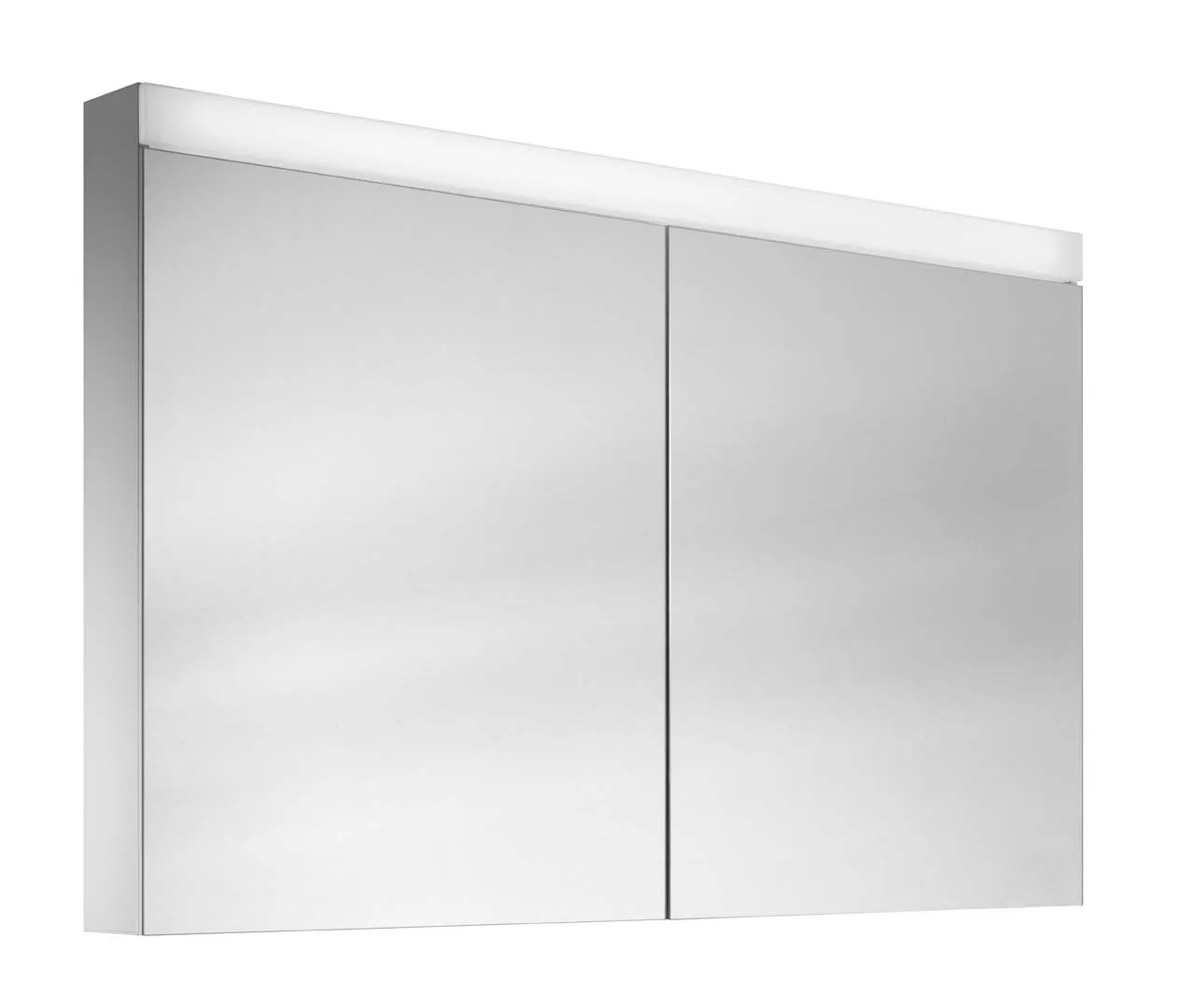 Schneider Spiegelschrank PAT 120/2/LED – Weißer LED-Spiegelschrank (1195x756x121 mm), Aluminiumkorpus, Auf-/Unterputzmontage Schneider Spiegelschrank PAT 120/2/LED – Weißer LED-Spiegelschrank (1195x756x121 mm), Aluminiumkorpus, Auf-/Unterputzmontage