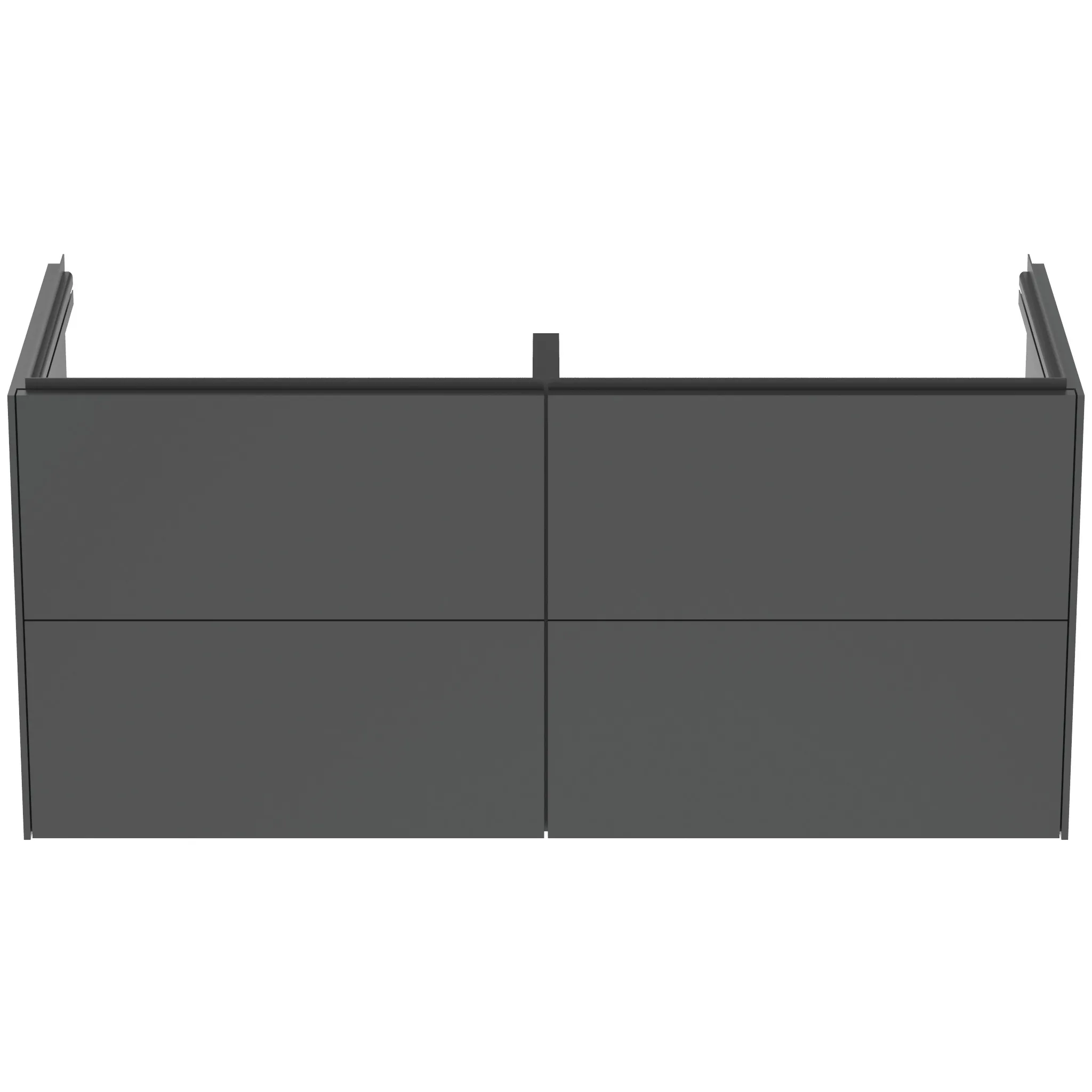 Ideal Standard Waschtischunterschrank „Conca“ 120 × 55 × 50,5 cm Anthrazit matt lackiert