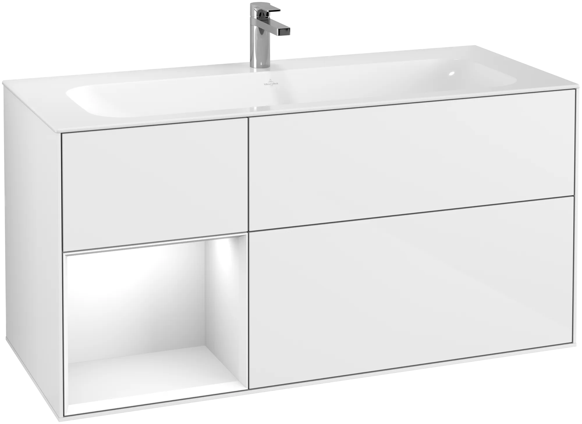 Villeroy & Boch Finion Waschbeckenunterschrank G06 Glossy White Lacquer