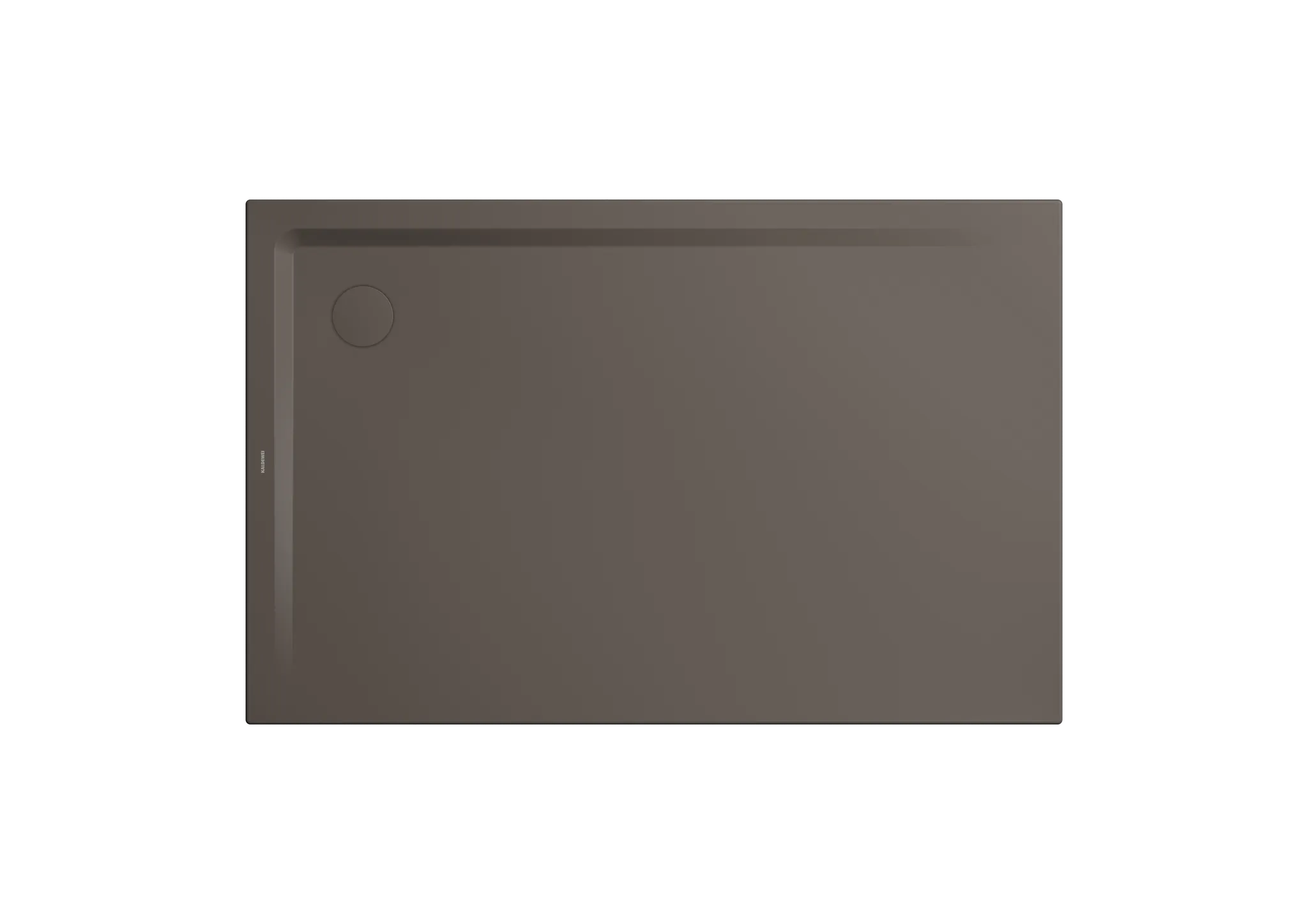 Kaldewei Duschwanne „Superplan“ 75 × 80 cm ohne Oberflächenbeschichtung, ohne Oberflächenveredelung, in warm grey 80