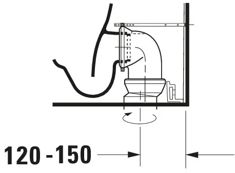 Stand-WC Kombi Darling New 630 mm Tiefspüler,f.SPK,Abg.Vario,weiß,HYG