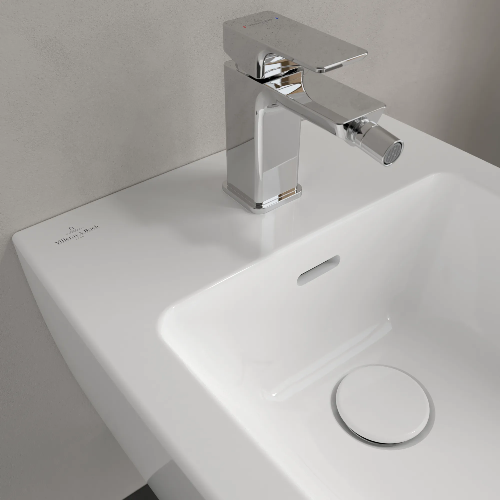 Villeroy & Boch Bidet „Antao“, Befestigung verdeckt 375 × 560 × 270 mm in Weiß Alpin Villeroy & Boch Bidet „Antao“, Befestigung verdeckt 375 × 560 × 270 mm in Weiß Alpin