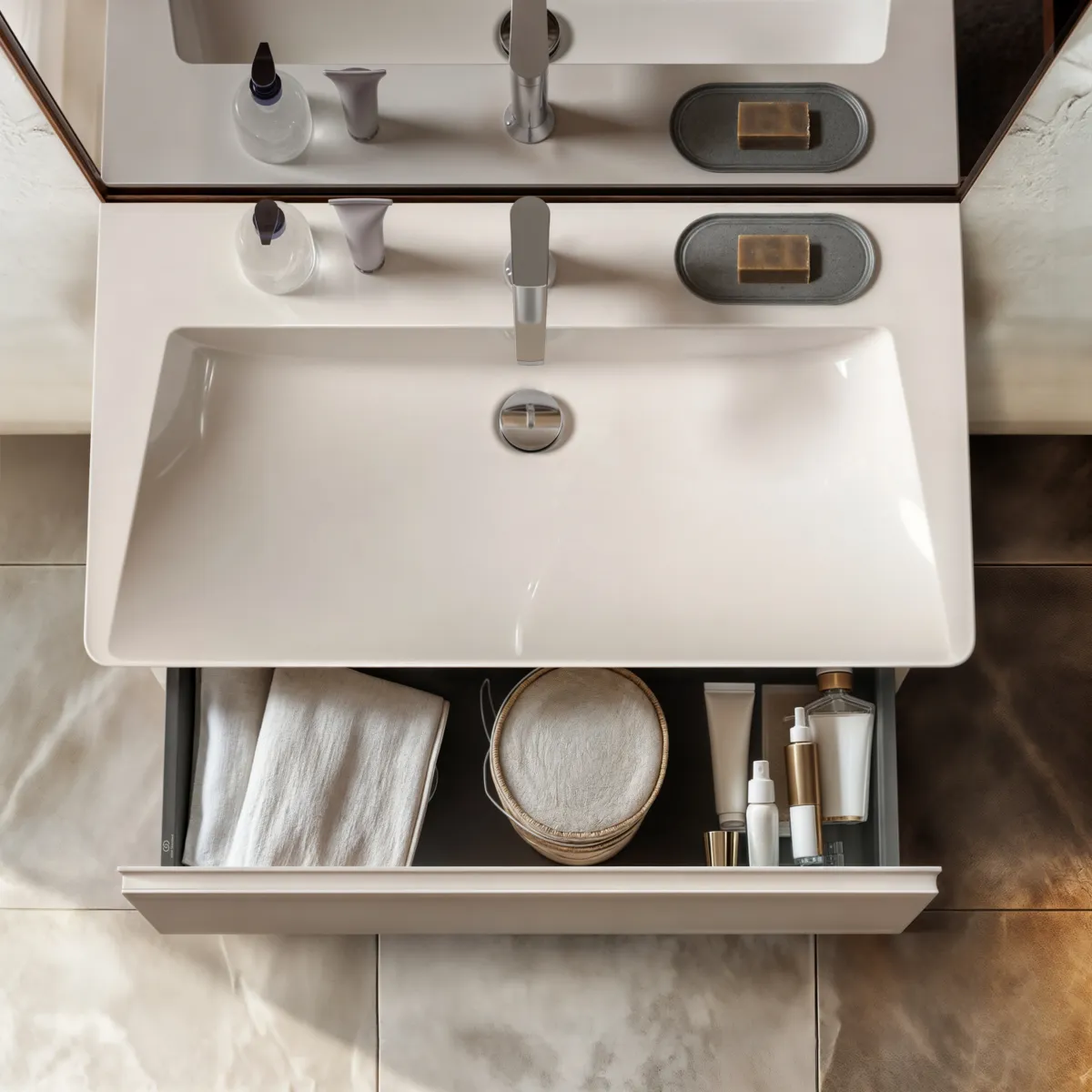 Waschbecken „LaDolceVita“ 86 × 47 × 14,5 cm, Hahnlochposition mittig Waschbecken „LaDolceVita“ 86 × 47 × 14,5 cm, Hahnlochposition mittig