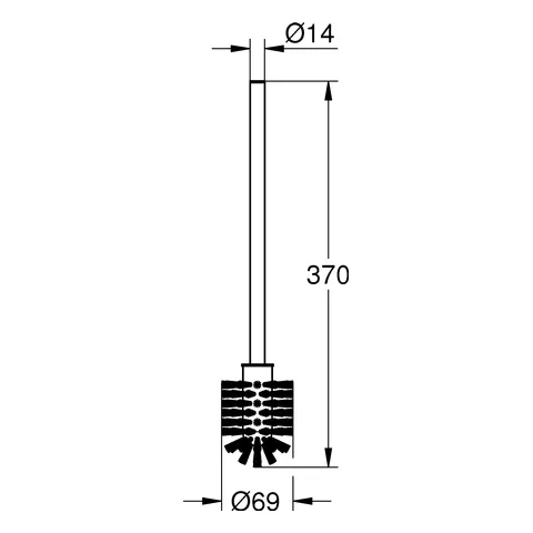 Ersatzbürste 40392, für Essentials Toilettenbürstengarnitur Ersatzbürste 40392, für Essentials Toilettenbürstengarnitur