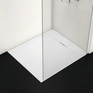 Ideal Standard Duschwanne „UltraFlatSi.life“ 90 × 100 cm in Carraraweiß