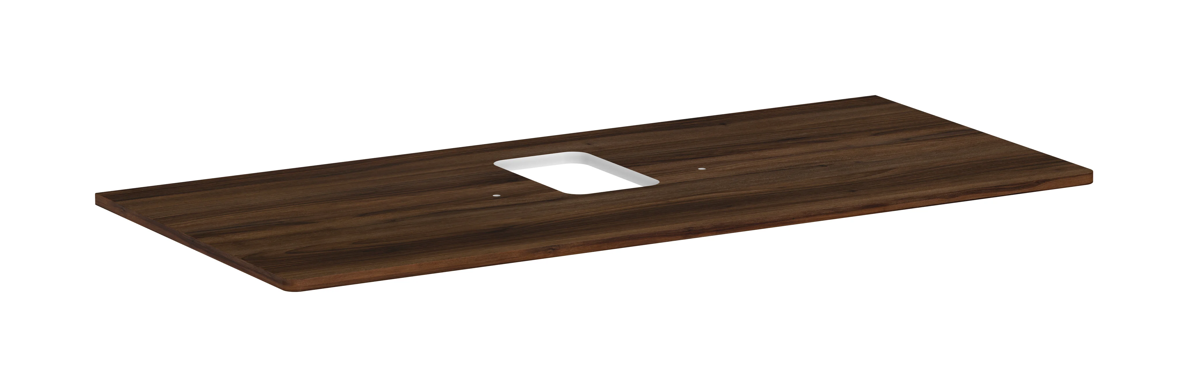 Hansgrohe Xelu Q Konsole, Nussbaum Dunkel, 1.180 x 540 mm, mittiger Beckenausschnitt für Aufsatzwaschtisch mit Hahnloch