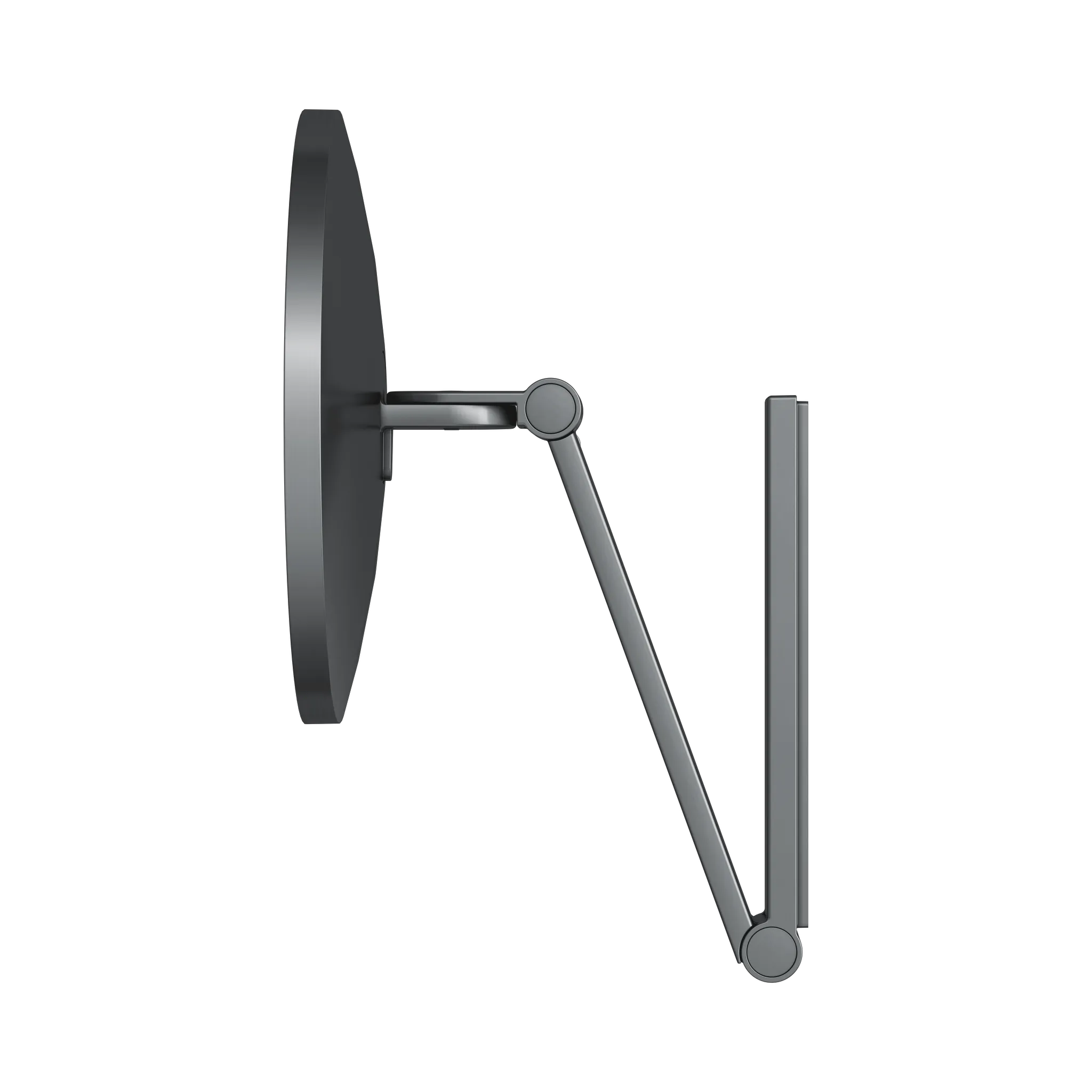 KEUCO Kosmetikspiegel „iLook_move“ Rund, ohne Beleuchtung in Schwarzchrom (gebürstet), ⌀ 212 mm KEUCO Kosmetikspiegel „iLook_move“ Rund, ohne Beleuchtung in Schwarzchrom (gebürstet), ⌀ 212 mm